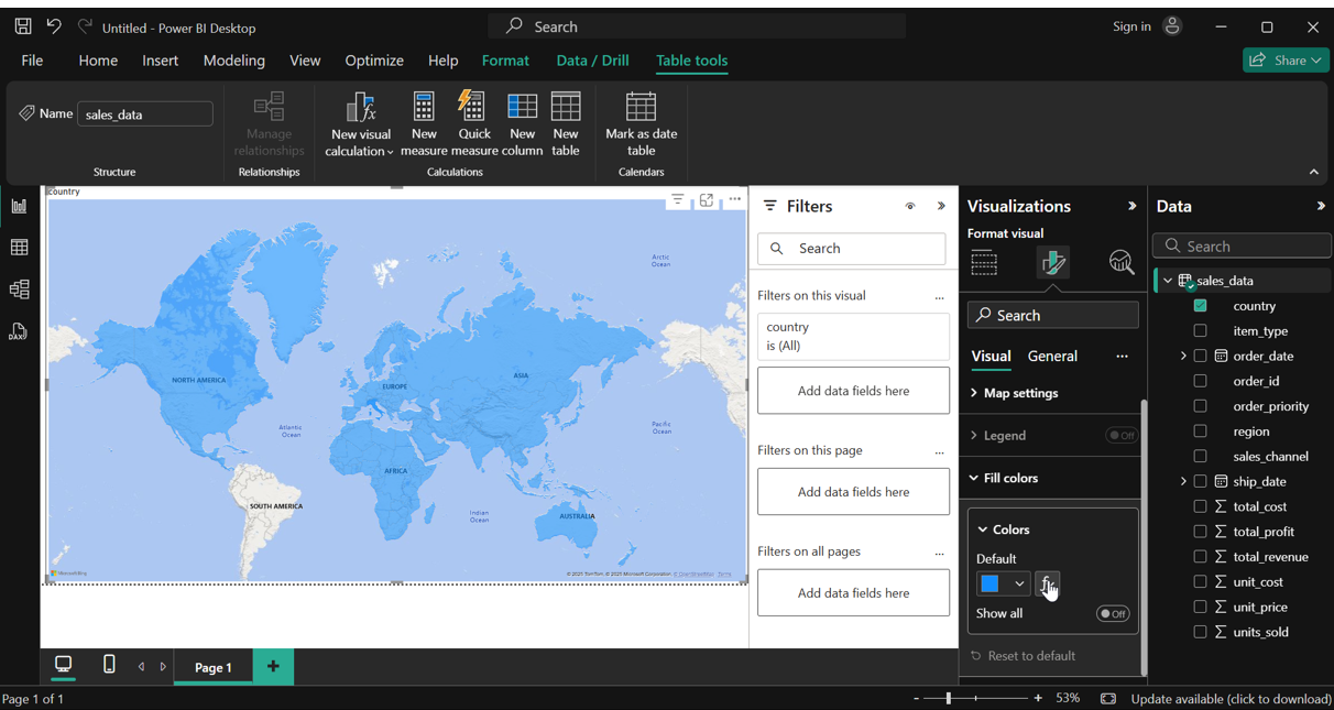Visualization with PowerBI